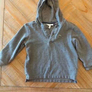 Lacoste Kids Charcoal Sweater Hoodie 2t